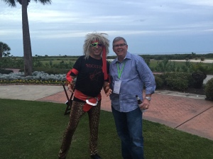 At the 80s party with Berkshire Communities President, Alan King